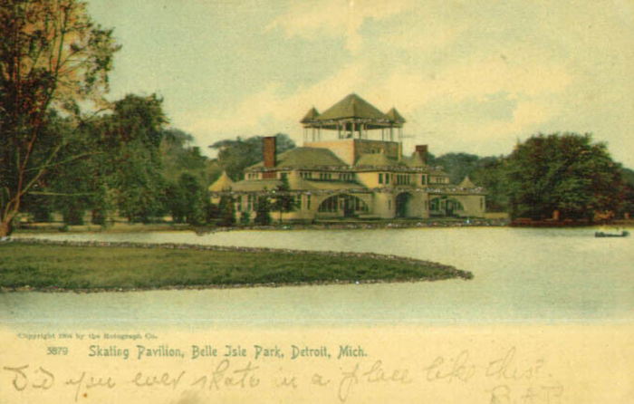 Belle Isle Skating Pavilion - Old Photo (newer photo)